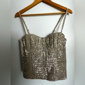 NWT Alice and Olivia sequence corset top